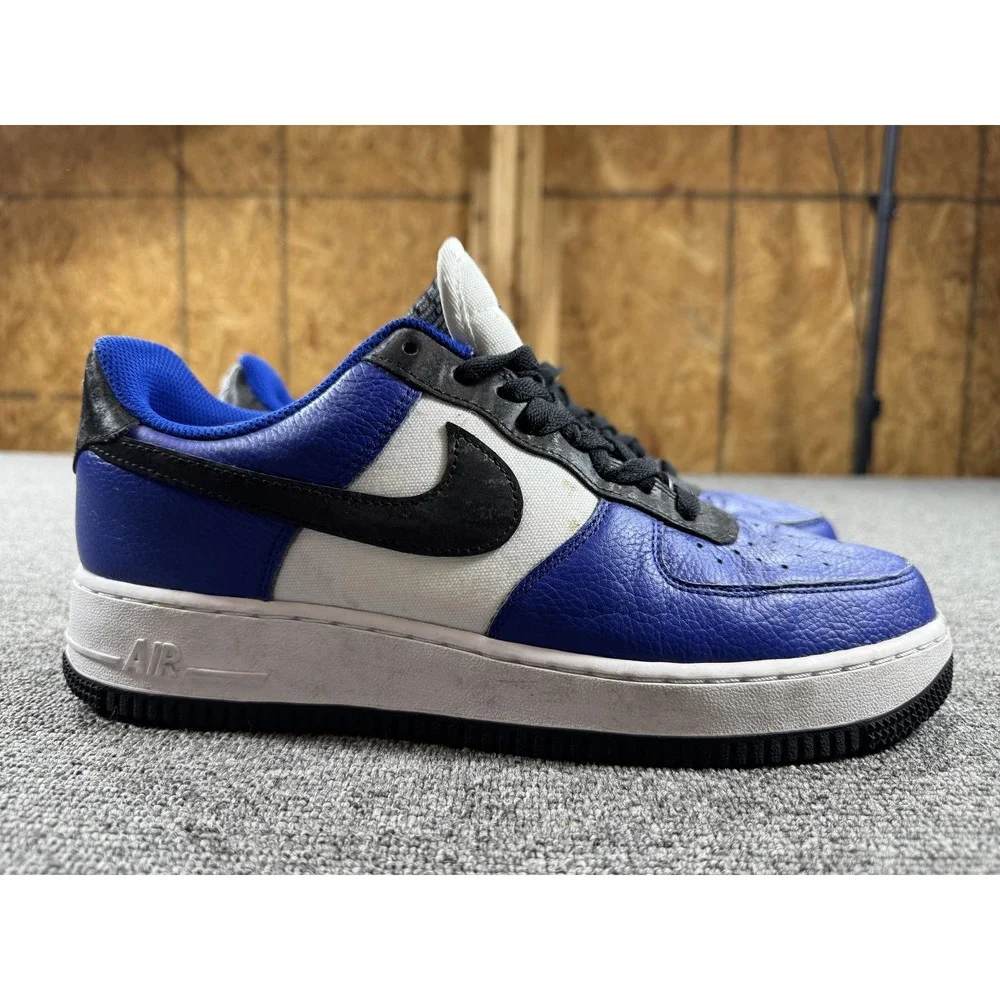 Nike‎ Air Force 1 Low Shoes Mens 9.5 Blue White Nike By You Sneakers DV3892 900